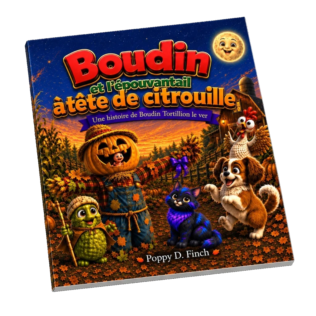 Boudin et l’épouvantail à tête de citrouille